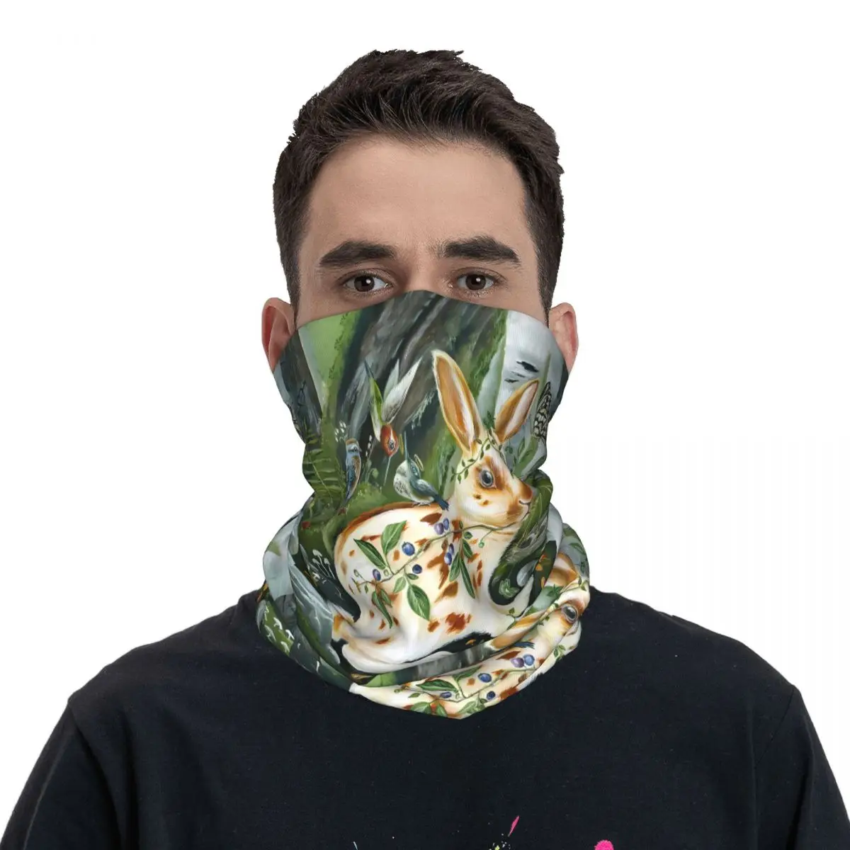 Konijn Sjaal Halsdoek Hals Mondmasker Polyester