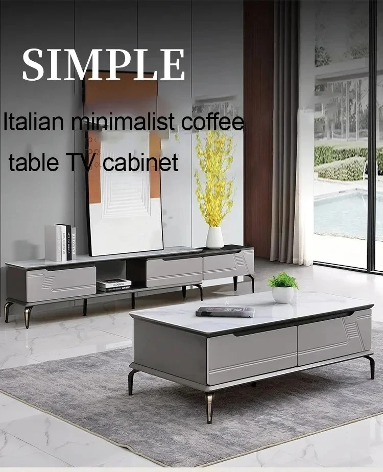 

Modern Living Room Furniture Mid Century Industrial Tv Home Floating Shelves Farmhouse Stand Multifunction Home Drawer Wooden