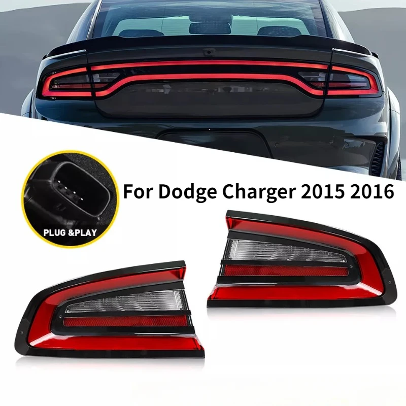 

Tail Lights For Dodge Charger 2015 2016 68213145AB 68213144AB Rear Lamp Reversing Lamp Stop Brake Lamp Turn Signal Lamp