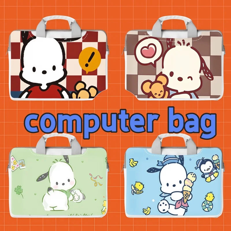 

Сумка для ноутбука Sanrio Pochacco Stitch, сумка для ноутбука 12, 14, 15, 16 дюймов, противоударная сумка с героями мультфильмов, подходит для Apple Macbook/HP/Acer