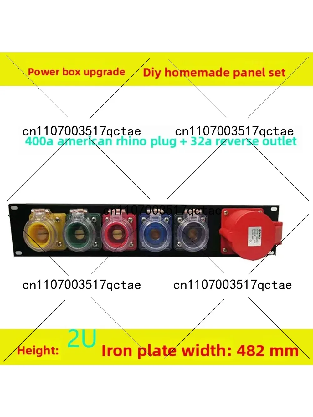 M12 Screw Column Homemade 400A Rhinoceros Plug-in Panel Cabinet Iron Plate Assembly  Power Supply Through Accessories DIY
