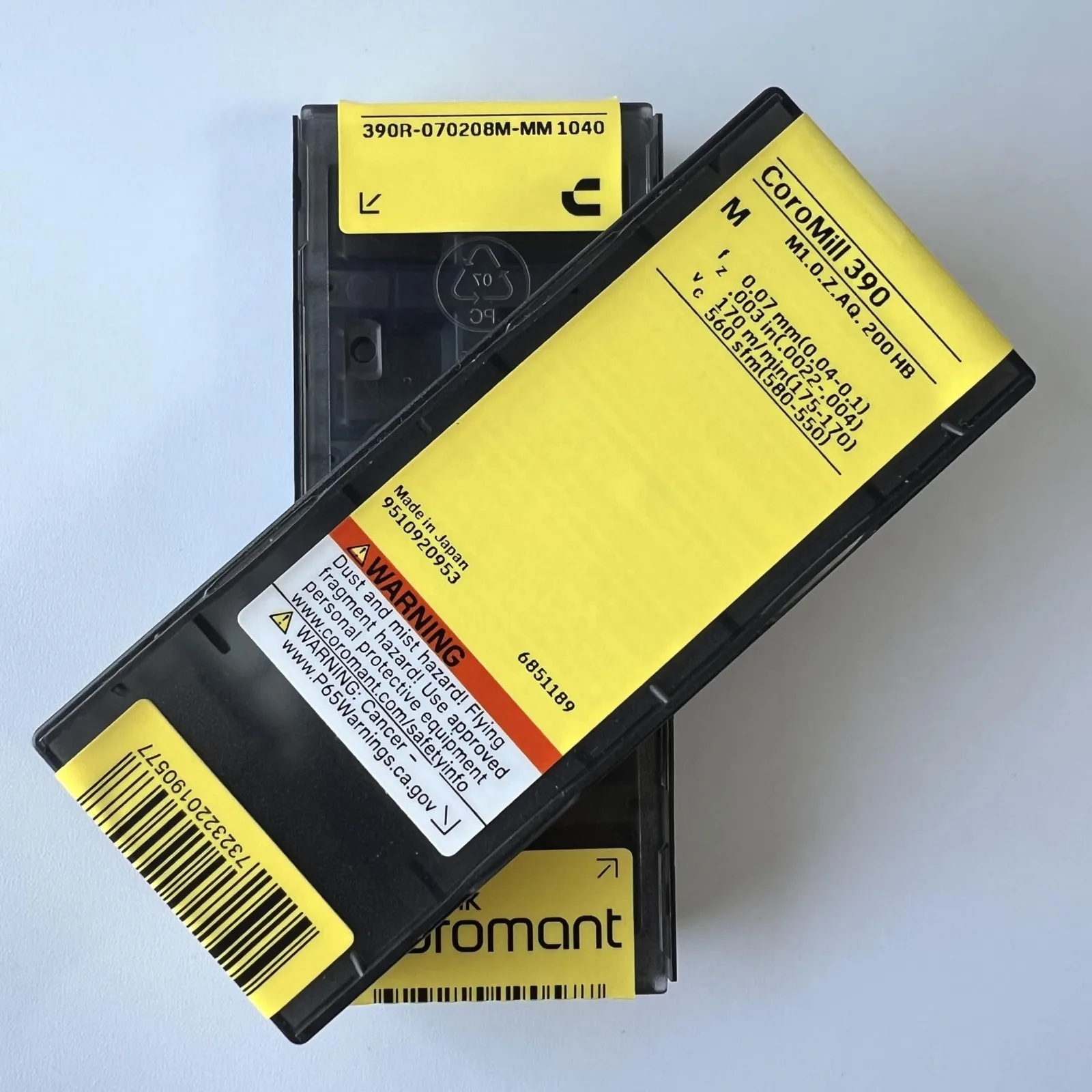 

SANDVIK / 390R-070208M-MM 1040 / Original Swedish hard alloy blade 10 Pcs