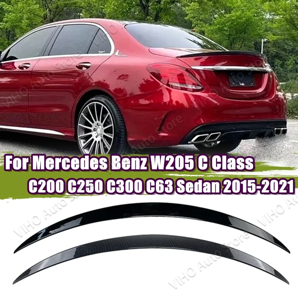 W205 S205 Rear Roof Boot Trunk Spoiler Tail Wing For Mercedes Benz W205 S205 C Class C180 C200 C260 C300 C43 C63 AMG 2014-2022