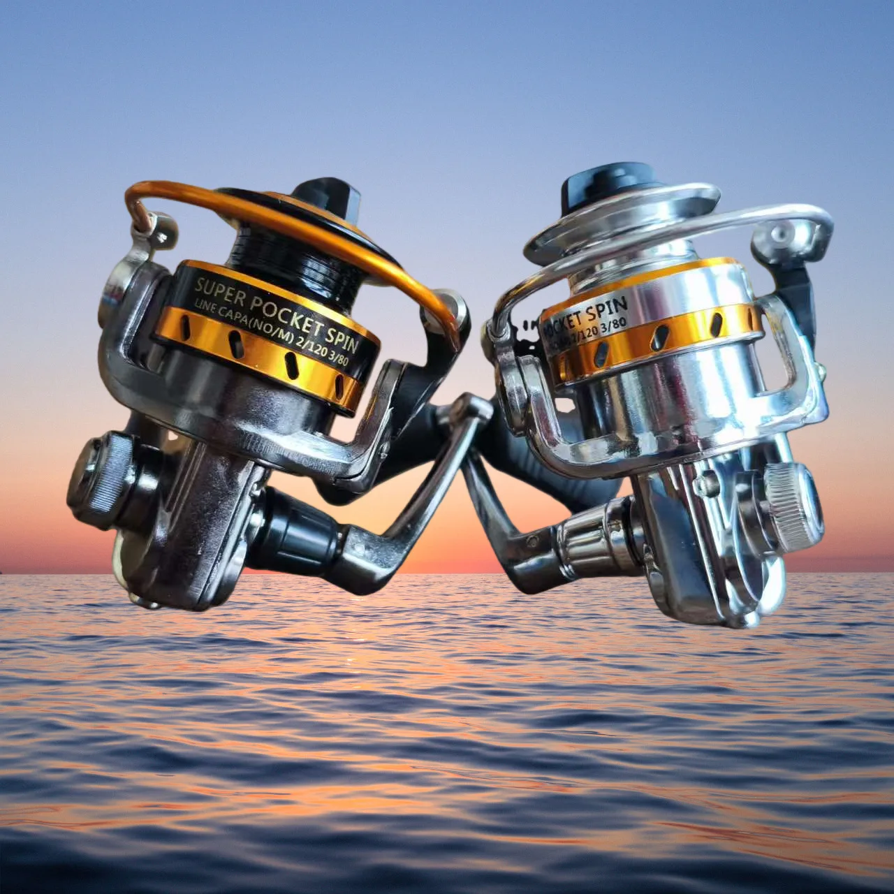 Ice Fishing Reel - Mini All Metal Spinning Fishing Reel