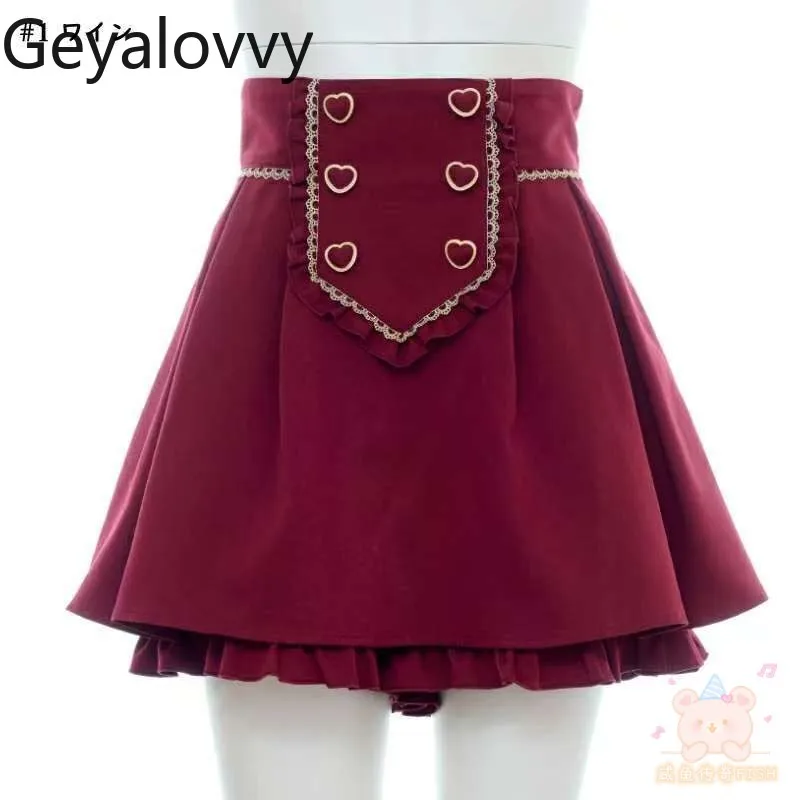 تأثيري فتاة حلوة عالية الخصر تنورة قصيرة ضئيلة اليابانية البريطانية الرجعية تنوعا JK موحدة كلية نمط التنانير الصغيرة السراويل #1