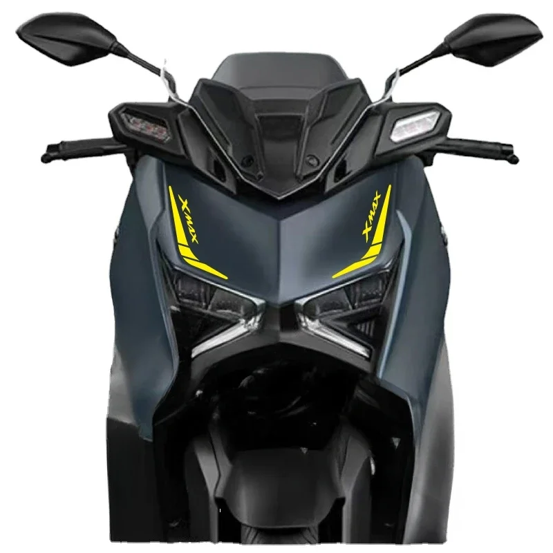 2pcs Motorcycle Forehead Stickers Special Lamp Eyebrow Decals Modification Accessories for YAMAHA XMAX X-MAX 300 2023