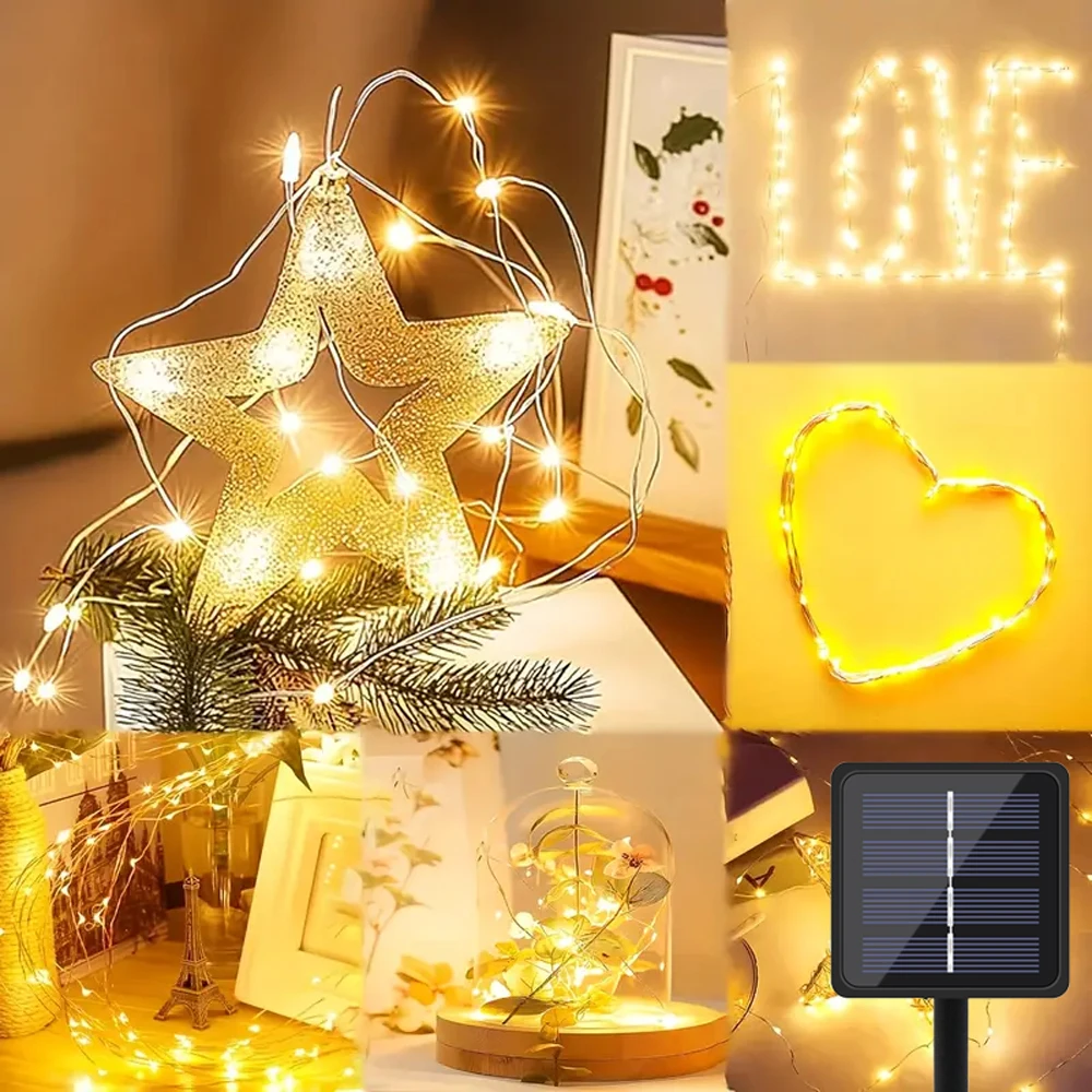 Solar-Lichterkette für Außenbe – Xmas Outdoor Lighting Decorations Bewertung und Preis