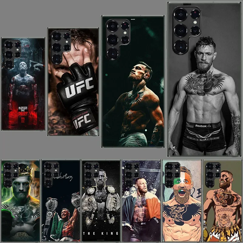 Conor Mcgregor The King Clear Case for Samsung Galaxy S24 S23 S22 Ultra S21 S20 FE TPU Capa Phone Cases S10 5G S9 S8 Plus S10e S