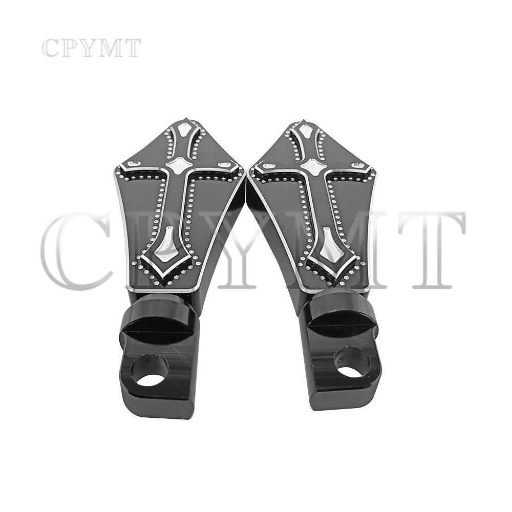 Cruz pé pegs motocicleta apoio para os pés shifter shift pegs cnc kits para harley touring road king glide sportster vrsc softail dyna