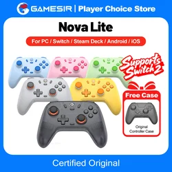 Gamesir Nova Lite PC Gamepads for Nintendo Switch 2 switch Oled Lite Controller Bluetooth Hall effect Joysticks Window 10 11