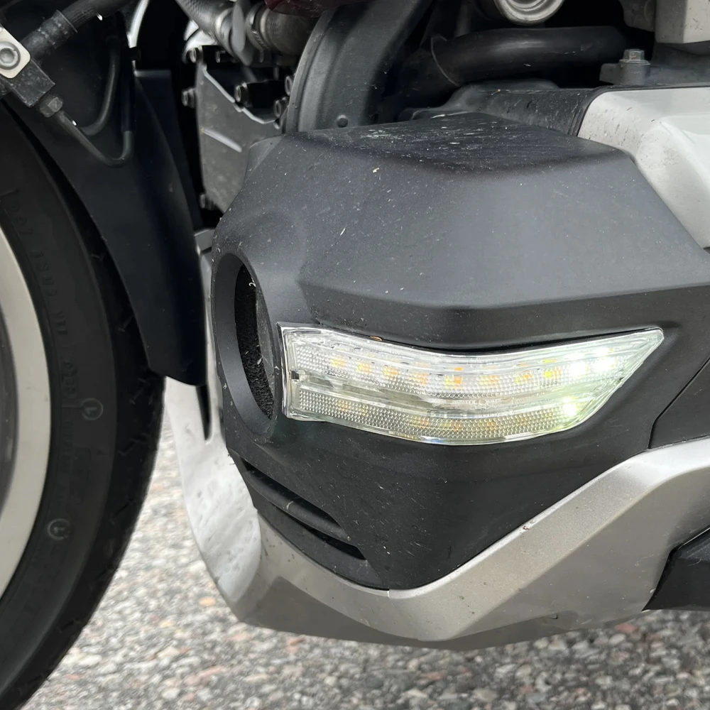 혼다 골드윙 1800 DCT F6B 골드윙 투어 2018-2025용 안개등 전면 트림 카울 LED 방향지시등 보조 주행등