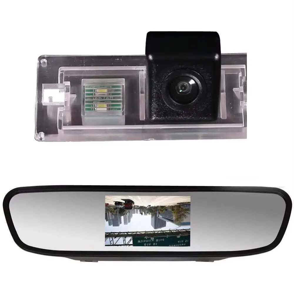 

Car reverse Camera +4.3"mirror For BMW X1 X3 X4 X5 X6 1/2/3/4/5/7er E53 E46 E39 E66 E83 E92 E93 R56 R55 R59 R58 R52 R53 R57 R50