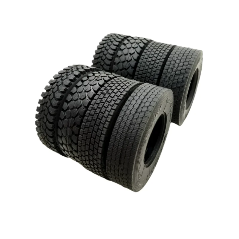 Tamiya 22/28mm Rubber Road Tyres Wheels Tires for 1:14 Tamiya RC Truck Trailer Tractor Wheel Rims Accessories Parts