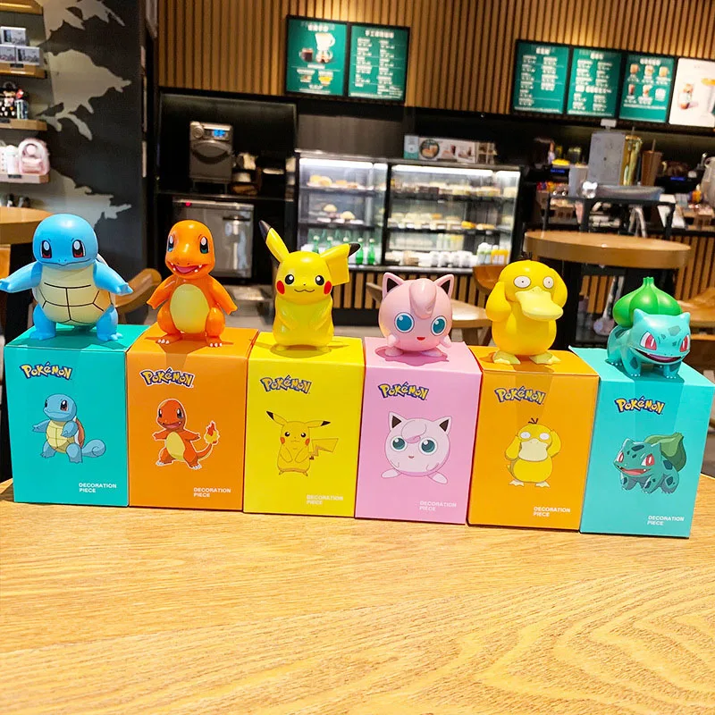 Pokémon Blind Box Pikachu Charmander Riolu Greninja Sprigatito Lucario Anime Character Birthday Surprise Toy Ornament Gift