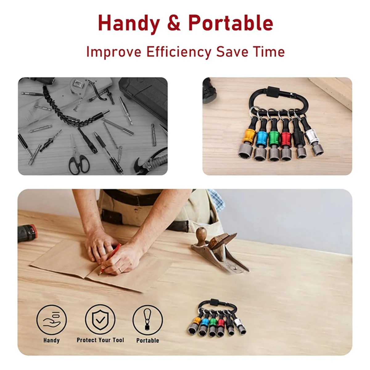 ELBA_14pc Power Nuts Driver Drill Bit Tools Set Metric Socket Wrench Screw