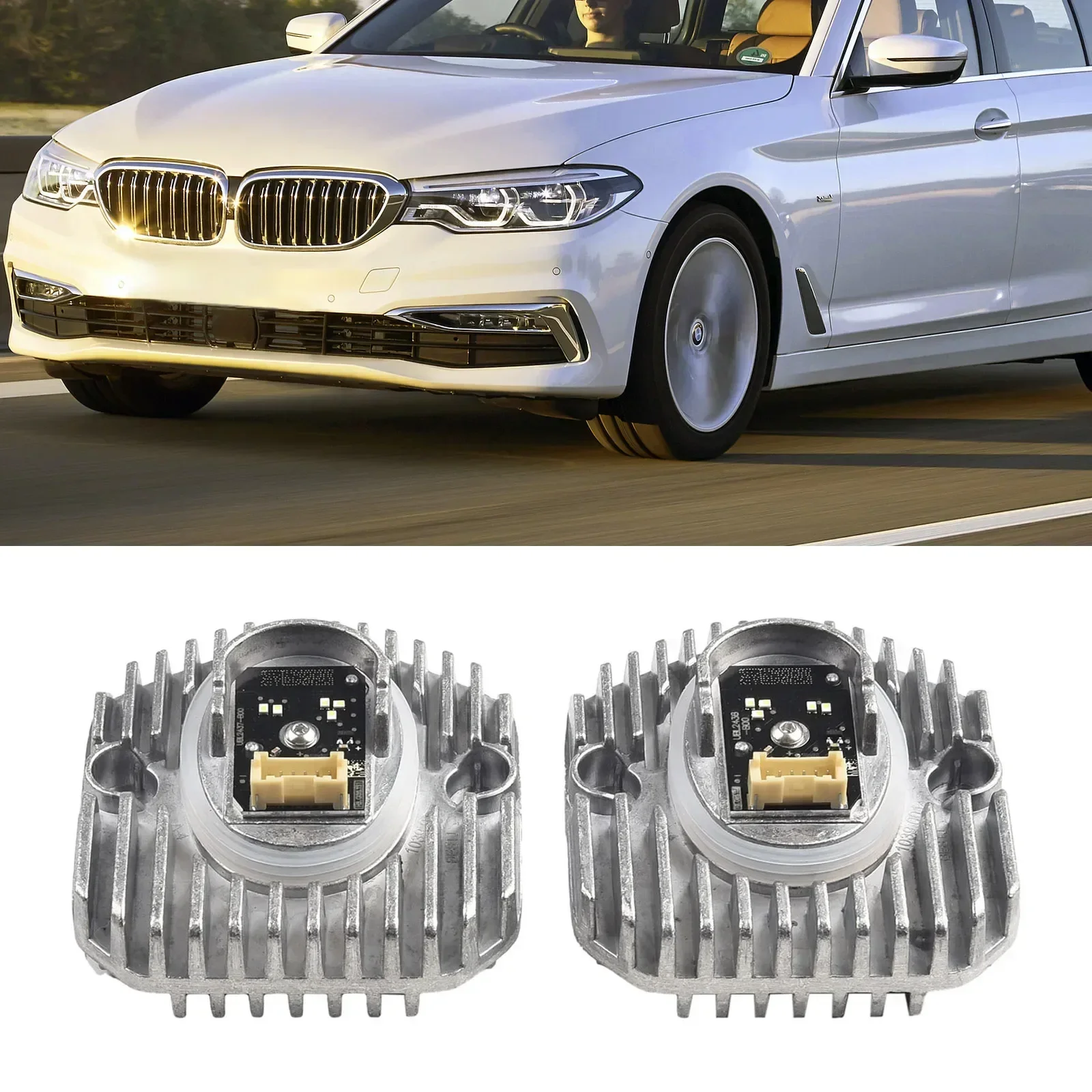 For BMW G30 G31 F90 M5 G38 G32 1 Pair Car LED DRL Headlight Module ControlLED DRL Lightsource Left Right 63117214939/63117214940