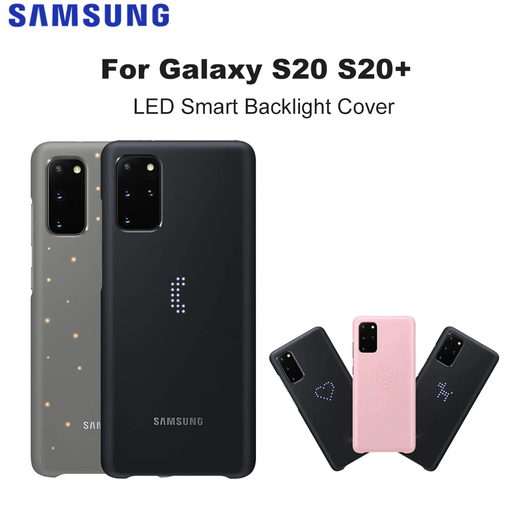 

Origianl For Samsung Galaxy S20 S20+ 5G LED Smart Backlight Cover Samsung Official Authentic LED Smartphone Cover