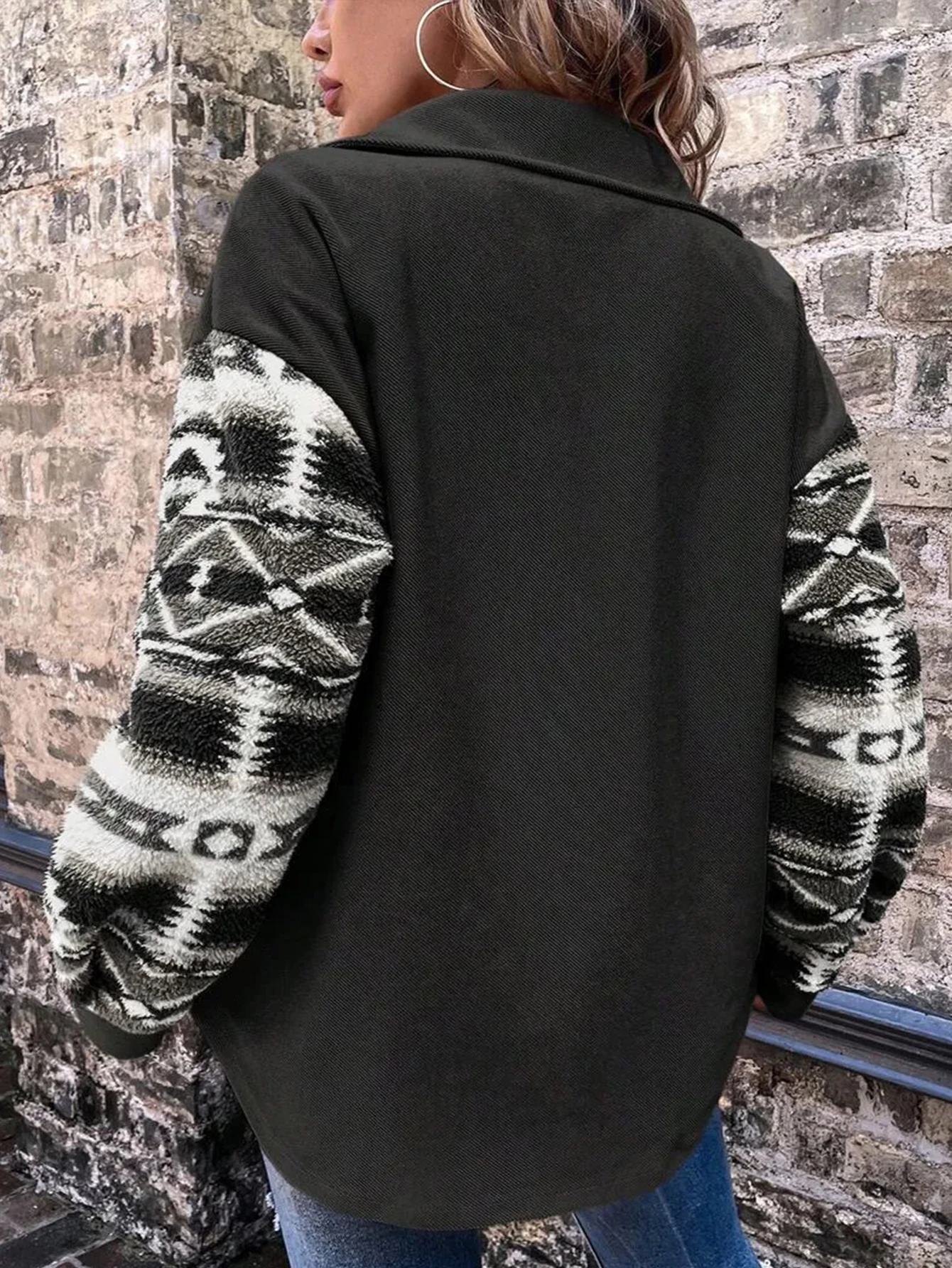 Moda tamanho grande senhoras outerwear topo na moda estilo europeu roupas femininas