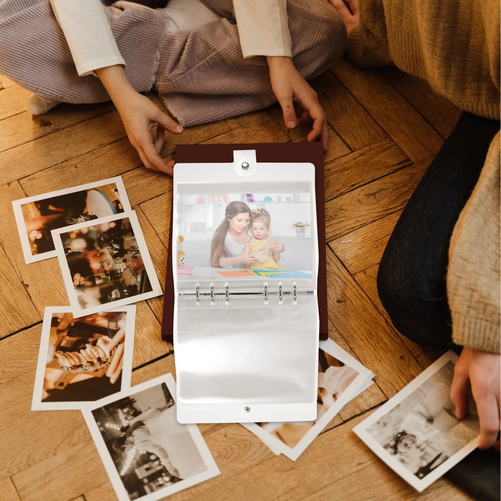 

Chic Clear Photo Album Simple Design Portable DIY Photo Book Protective Picture Album for Baby Wedding Family Memories