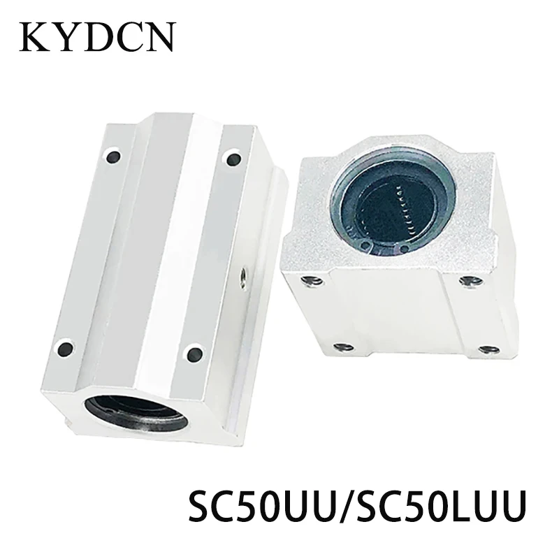 

1PCS For CNC Router KYDCN Table 3D Printer Parts SC50UU Standard Aluminium Linear Motion Ball Bearings Slide Unites