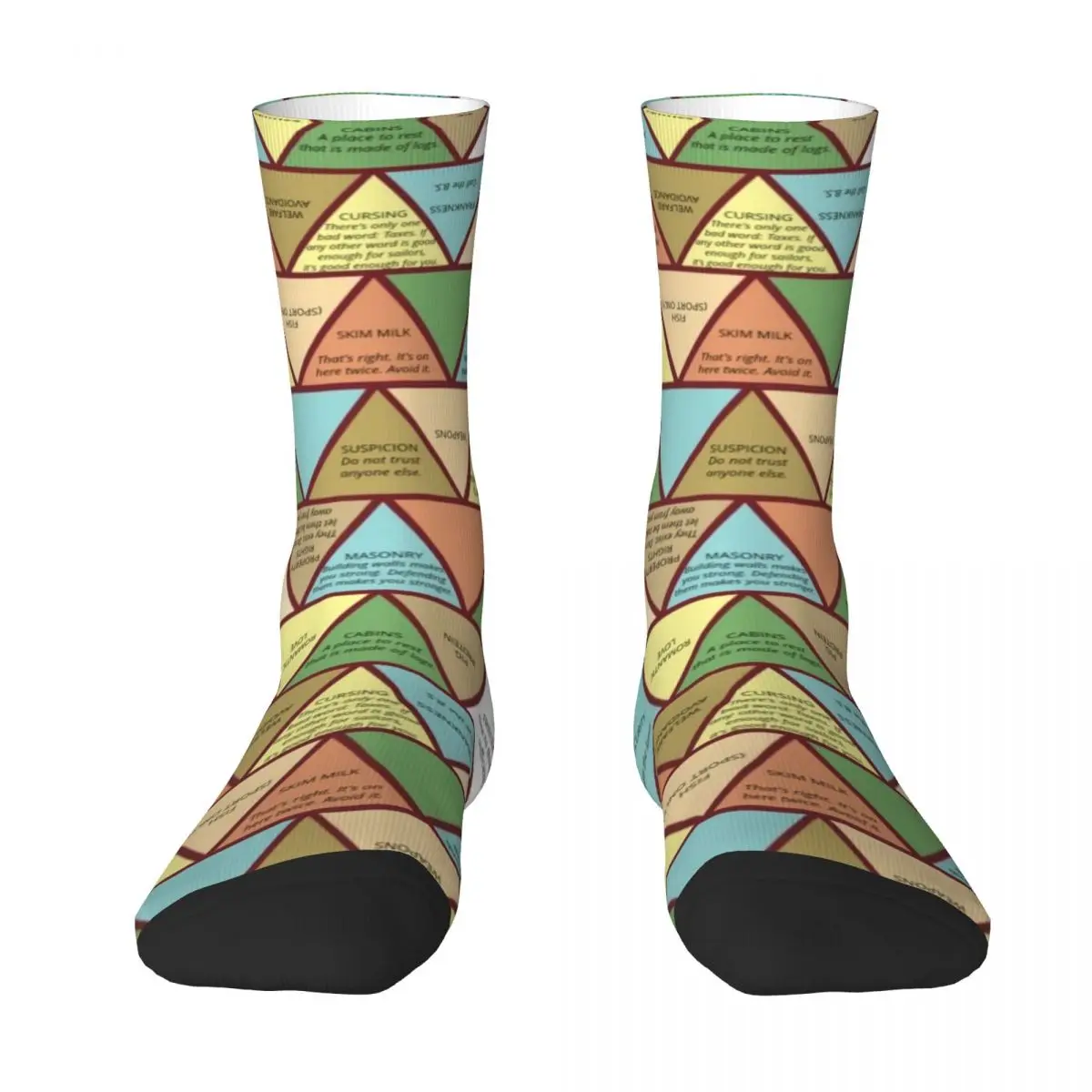 

Swanson Pyramid of Greatness Socks Wholesale Novelties custom sports Socks For Men Women's