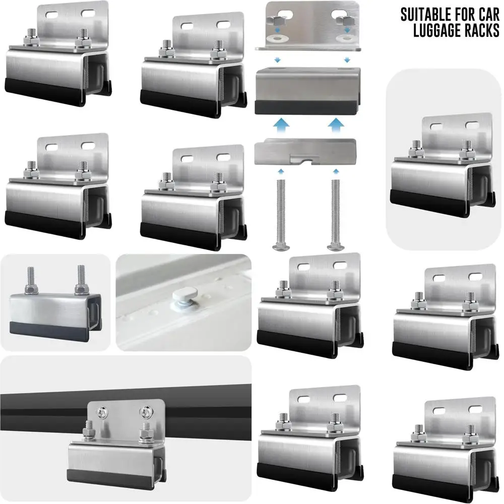 

Комплект багажника на крышу из нержавеющей стали для ProMaster, Boxer, Jumper, Ducato, Movano с держателями с грибовидной головкой (набор из 4 шт.)