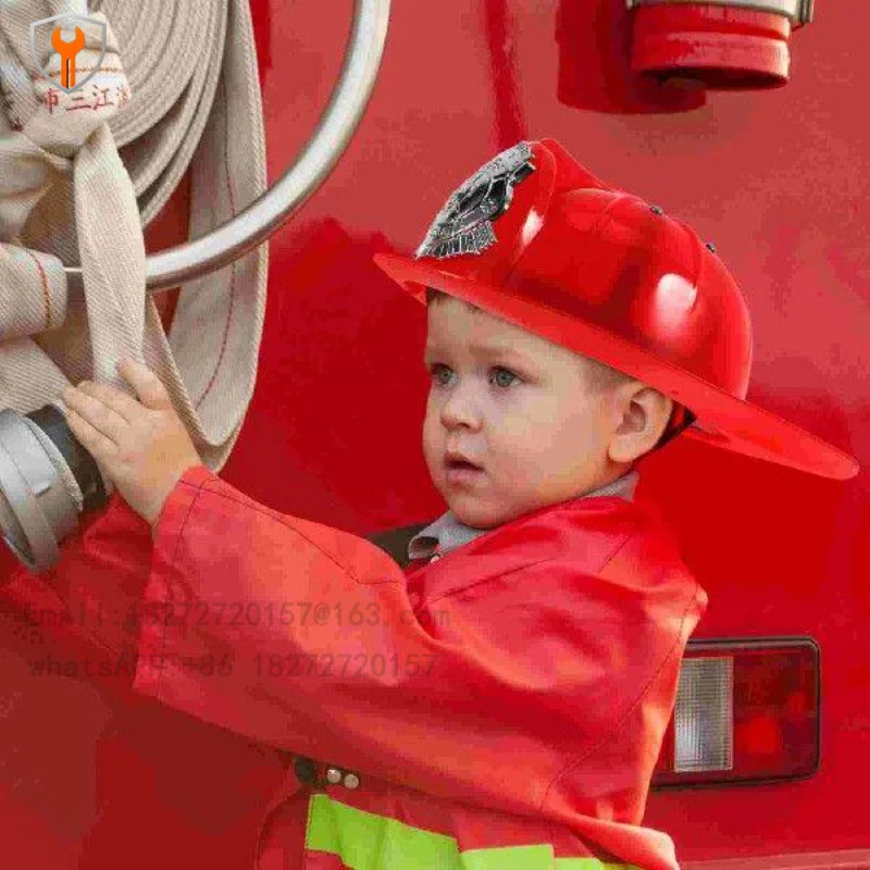 2 Pcs Realistic Firefighter Hat Children Fireman Costume