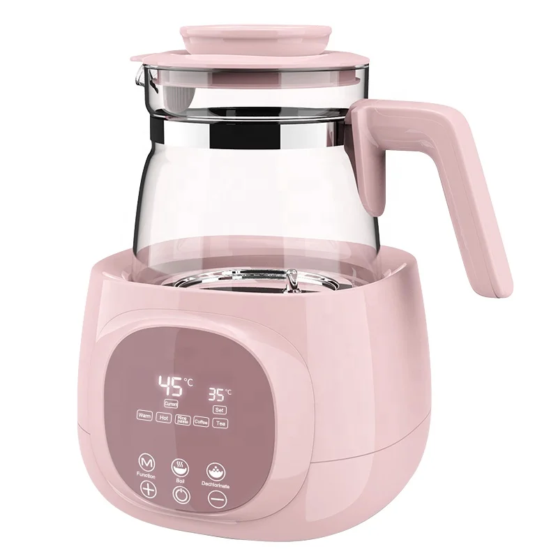 

High Quality low price Smart Milk bottle warmer glass electric Baby Water kettle temperature controller 1.2L tea kettle for baby