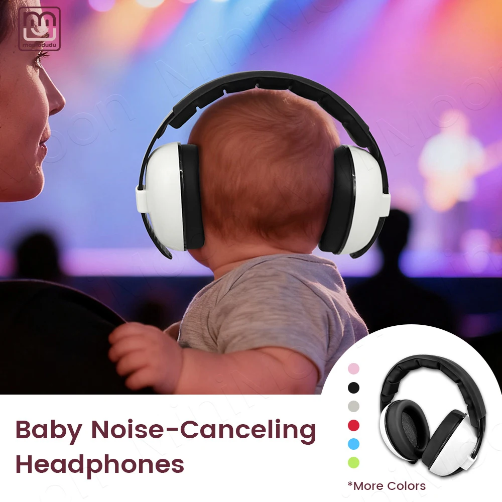 

Baby Earmuffs Hearing Protection Earmuffs, Noise Reduction for Safe & Peaceful Sleep, Adjustable for Ages 0-3