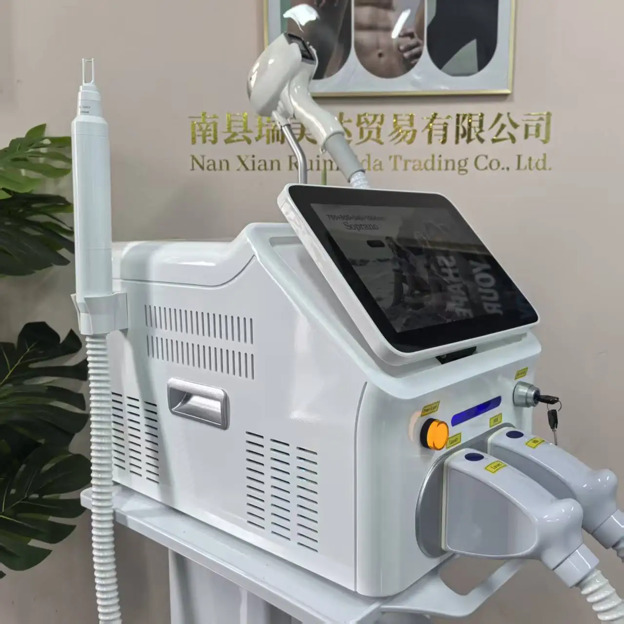 

Professional FAC 2 IN 1 Diode Laser 5000w Hair Removal Machine Pico Qswitch ND YAG tattoo removal machine 4 Waves 808 940 1064