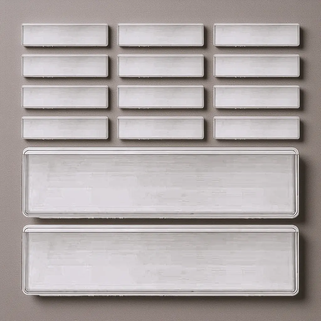 

25Pcs Transparent Label Holders Self Adhesive Plastic Index Card Pockets Waterproof Clear Sleeve for Office Warehouse Home