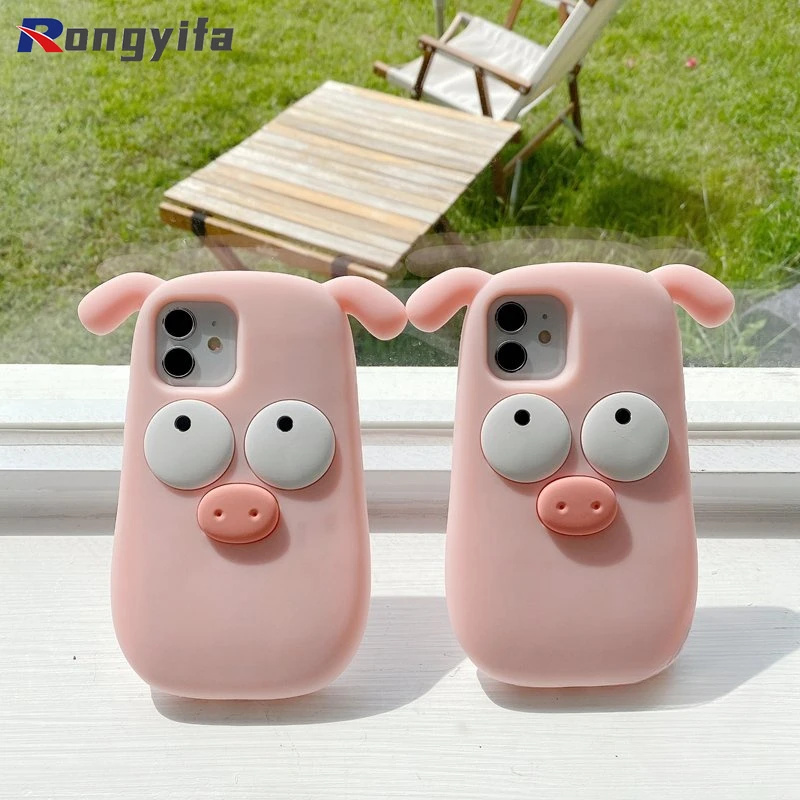 

Cute Pig Cartoon Pink Silicone Case For OPPO Reno 10 5G Reno 10 Pro 5G 9 Pro 5G Casing Protective Cover