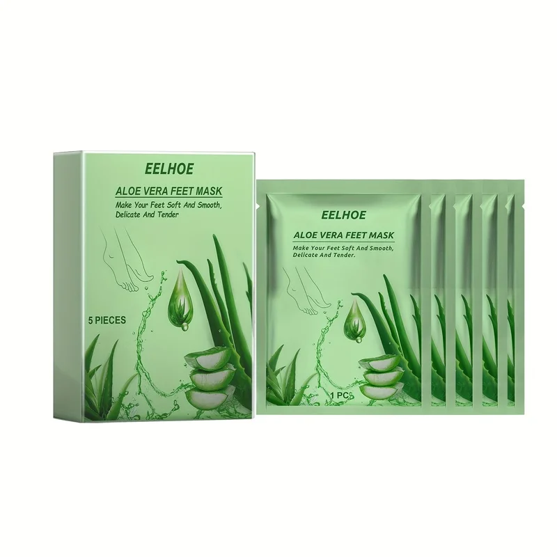 5pies Moisturizing, hydrating, rejuvenating, firming foot skin, cleansing and exfoliating foot mask Aloe Vera Foot Mask