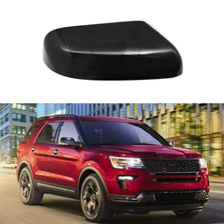 2Pcs Car Rearview Mirror Cover Cap Glossy Black for Ford Explorer 2016 2017 2018 2019 US Model GB5Z-17D743-AA GB5Z-17D742-AA