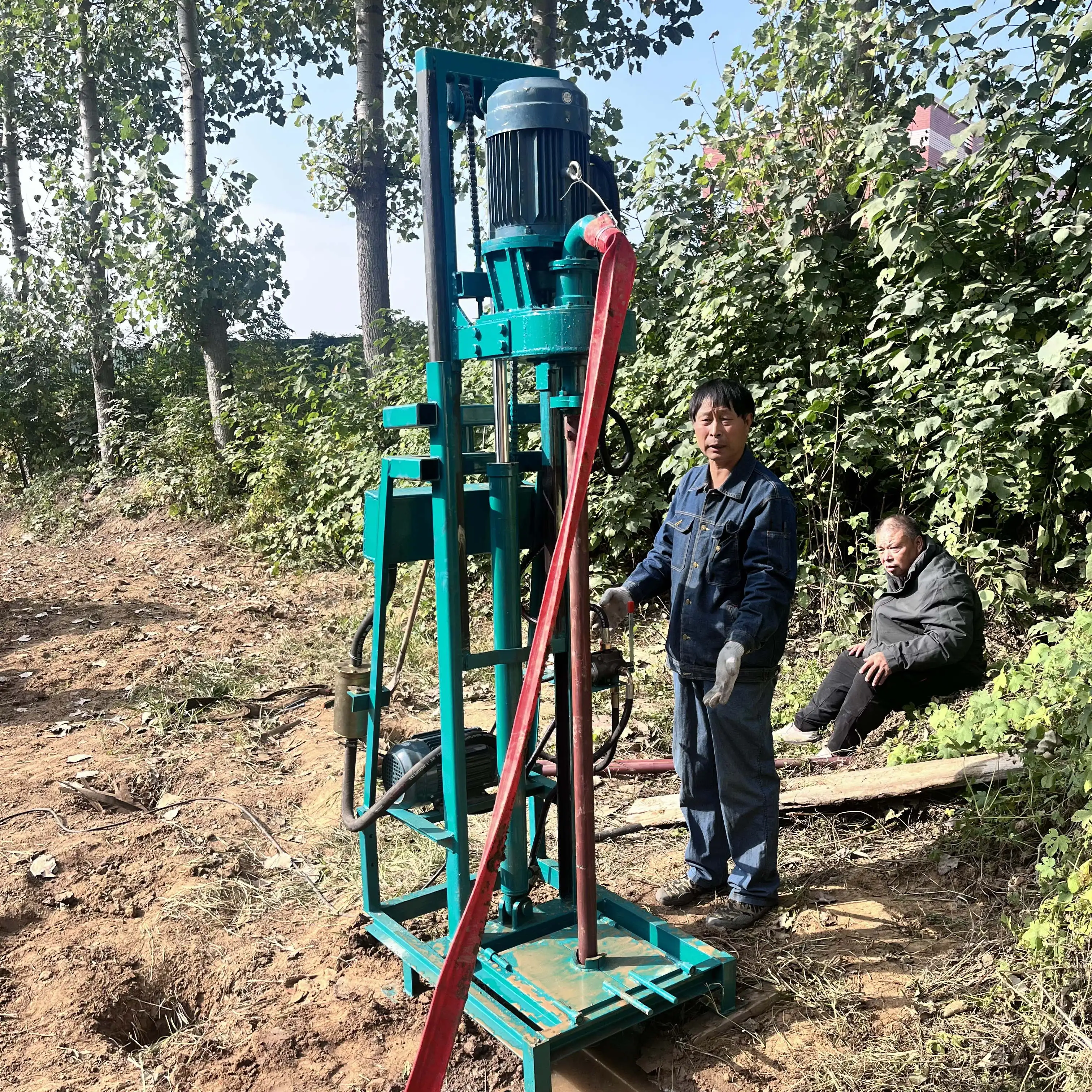 

Movable 380v Small Movable Electric Portable Water Well Drilling Machine 150m Deep Prices