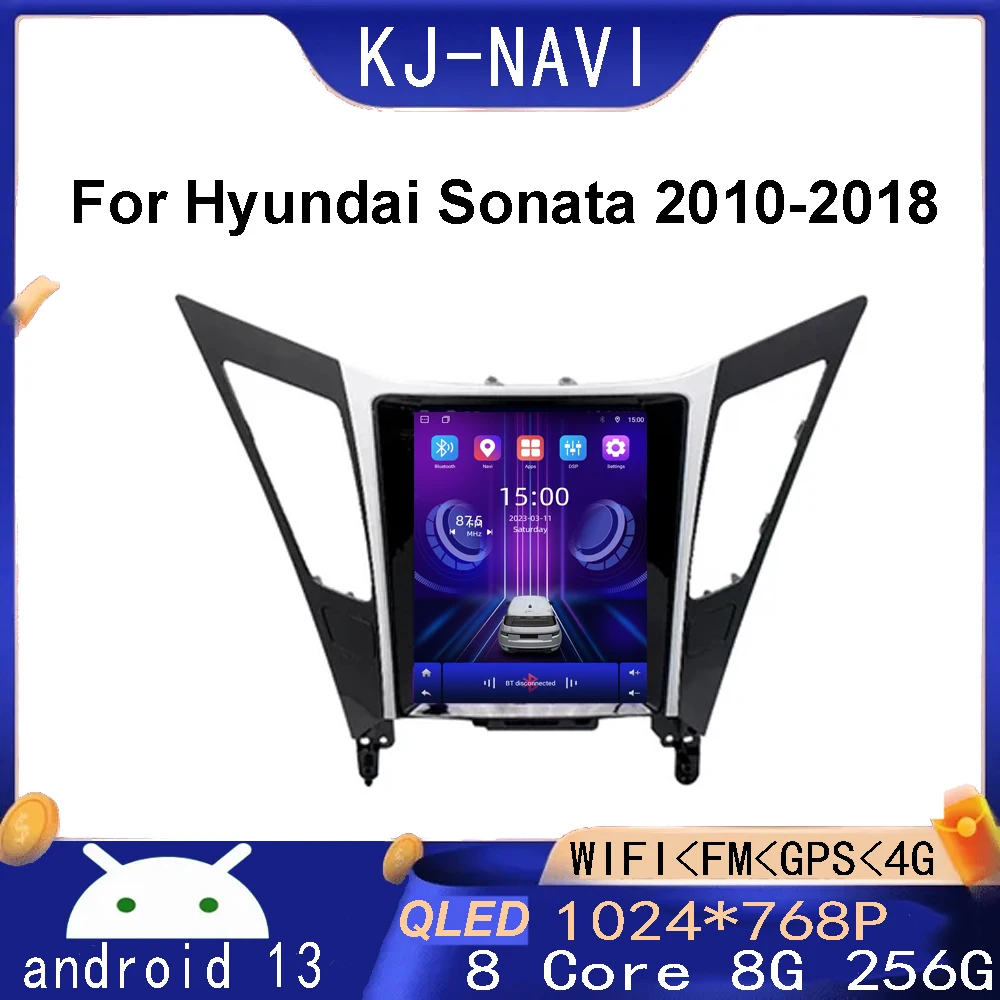 

Автомагнитола для Hyundai Santa 9,7-2010, мультимедийный видеоплеер на android 13, 2018 дюйма, GPS, 4G, BT, Wi-Fi, QLED