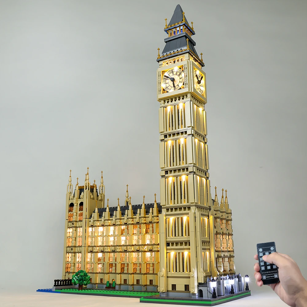 Led Light Kit For Creator 10253 City StreetView London Big Ben Bell Tower Building Blocks DIY Kid Lamp Toy Kit Not Include Model