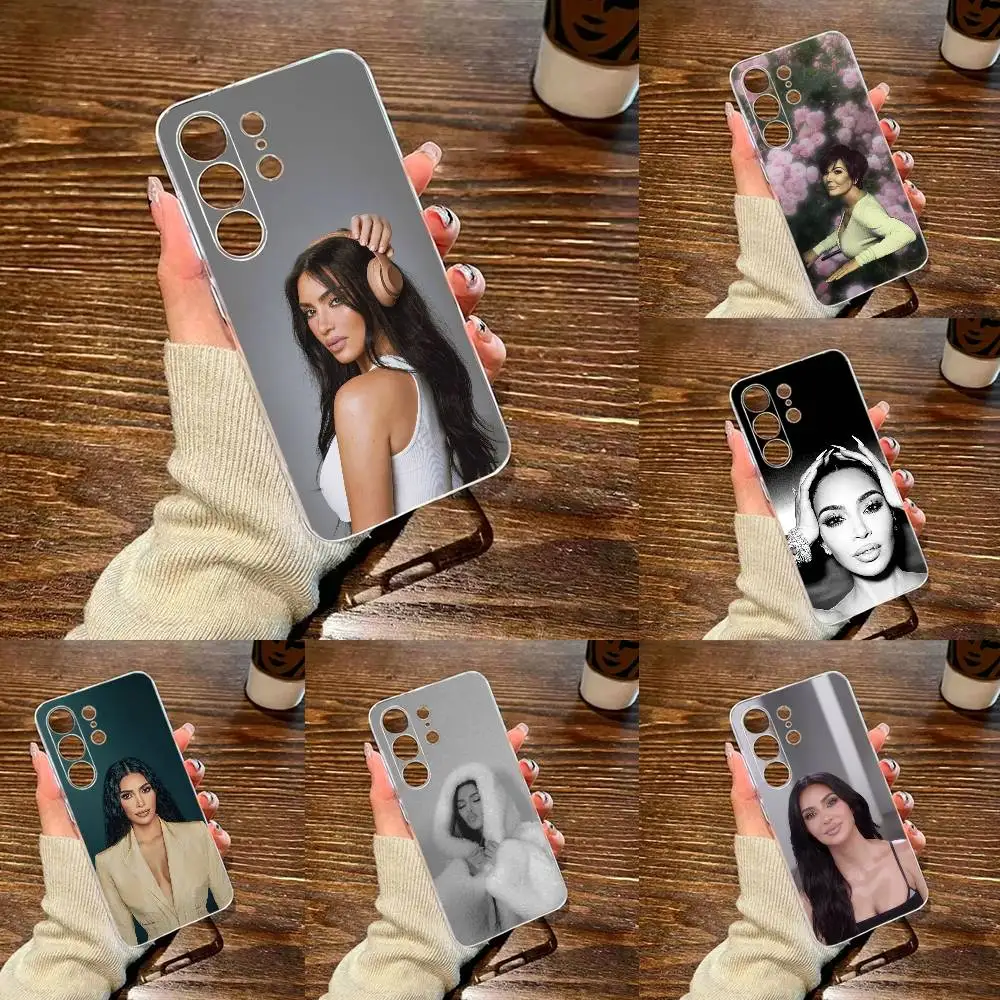 K-Kim K-Kardashian Funny Meme Phone Case For Samsung S25,24,21,22,23,30,Ultra,20,Plus,Fe,Lite,Note Transparent Cover