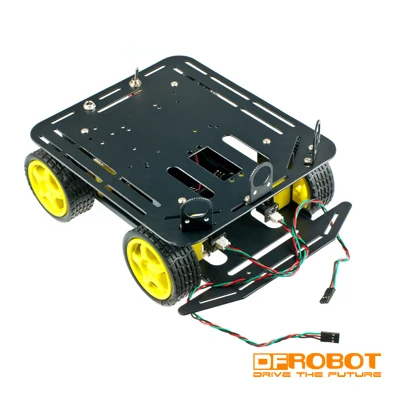 DFRobot A4WD Four-wheel Trolley with Encoder Aluminum Alloy Robot Parts Are Applicable To Arduino