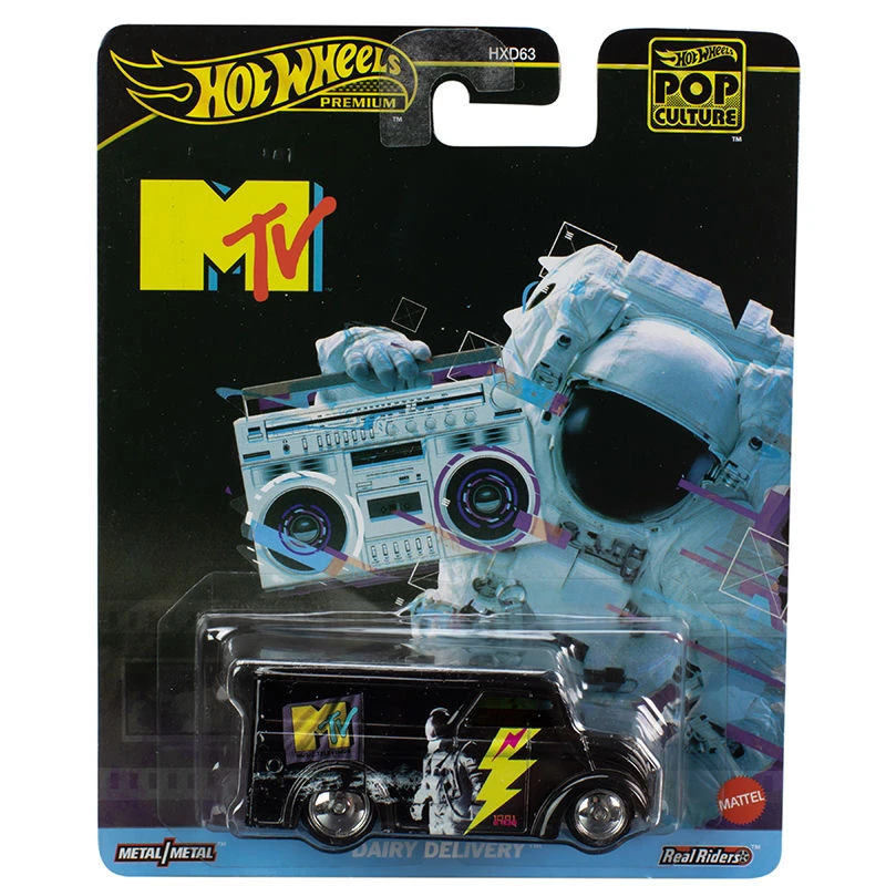 Hot Wheels-Voiture Pop Culture officielle pour garçons, jouet moulé sous pression, MTV, livraison de bijoux, emballage Pace, Mutt Cutts, Gran Van,