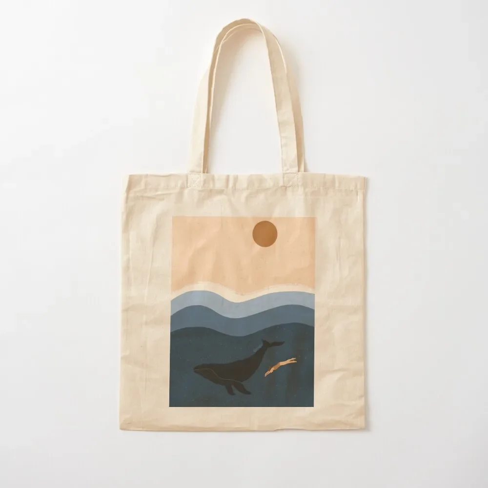 Exploring the depths Tote Bag eco bag folding Handbags women Tote Bag