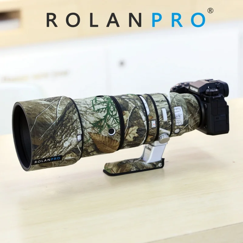 ROLANPRO Waterproof Lens Coat For FUJI FUJINON XF 500mm F5.6R LM OIS WR Camouflage Lens Protective Sleeve Lens Case Guns Cover