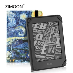 Universal 6 inch E-book Case for Kindle Paperwhite with Hand Strap Painted Cover for Kobo Boox Protective Slimshell