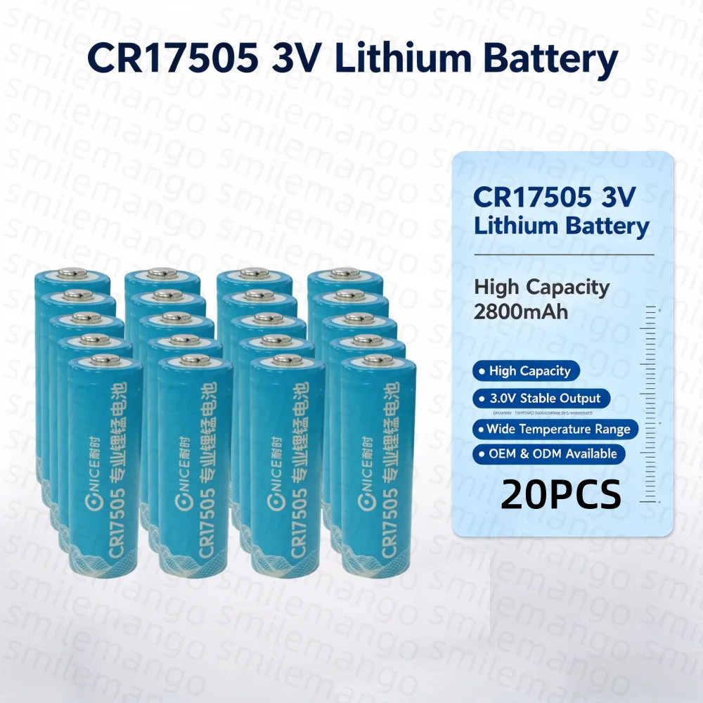 CR17505 Lithium Manganese Dioxide Battery Non-Rechargeable Primary Cylindrical Battery For Detector GPS IoT Industrial Devices