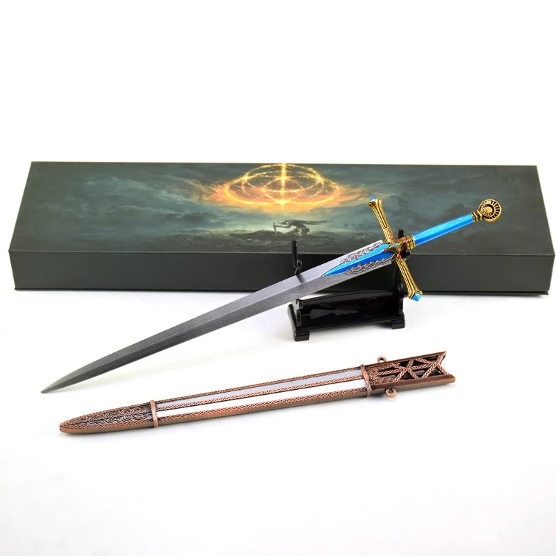30 cm/11.81in Eldenn Game Perifere Wapen Model Calia Ridder Zwaard Geschenkdoos Editie Metalen Ambachten Desktop Display speelgoed Collectie