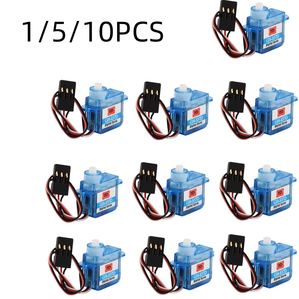 1/5/10 PCS 3.7g Mini Micro Servo For RC Airplane Helicopter Boat RC Sub Servos 3.7g High Speed For GH-S37D Servo