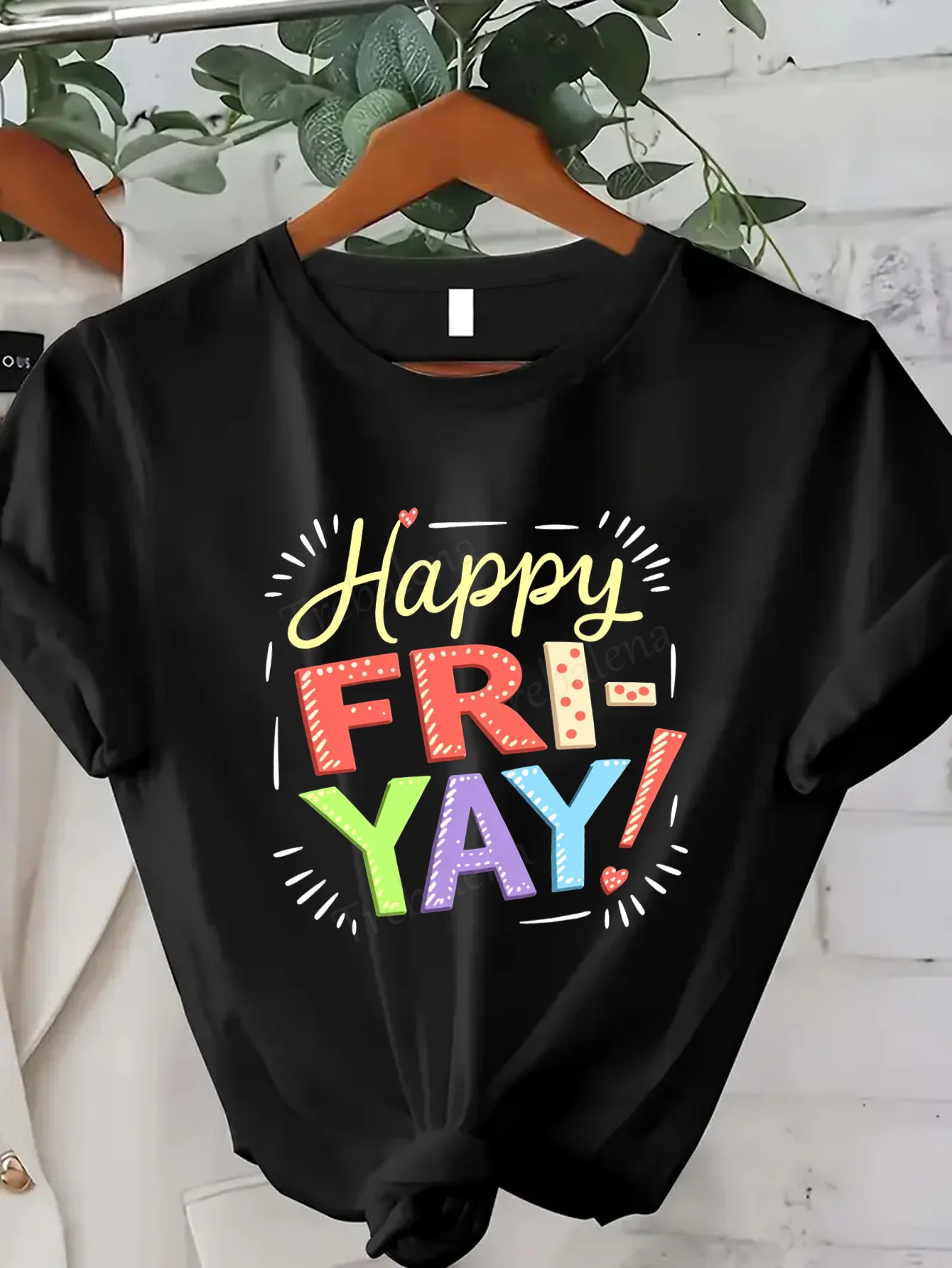 Women T-Shirt Happy… - image