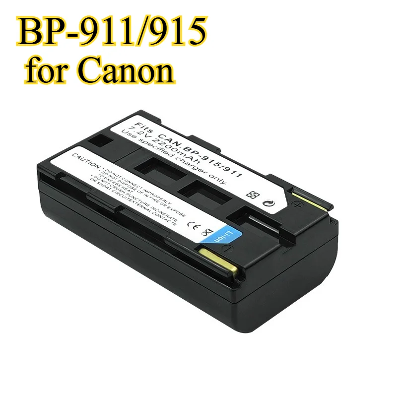 2200 mAh BP-911 Akku-Ersatz für Canon BP-911/BP-911K/BP-914/BP-915/FV500/MV200 Camcorder