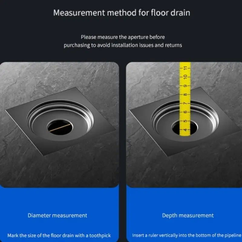 652F Practical Adjustable Floor Drain Cores and Length Sewer Extension Pipe Accessory for Bathroom Renovations and Repair