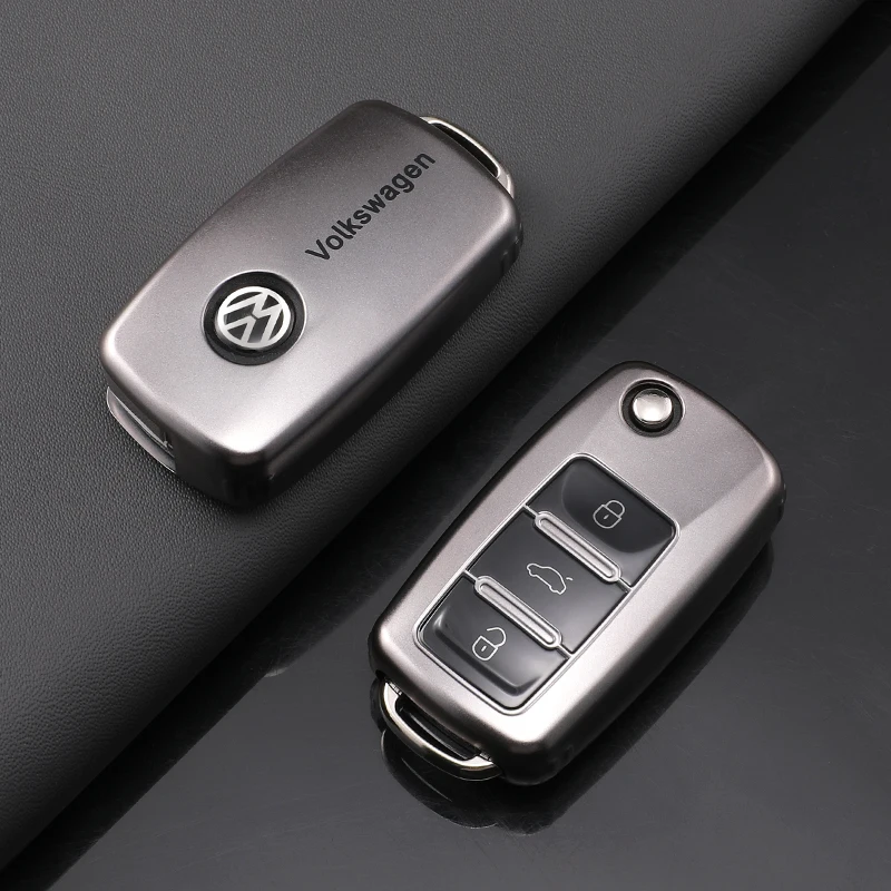 Soft TPU Car Key Case Cover Shell For VW Volkswagen Polo Tiguan Passat B5 B6 B7 Lavida Golf 4 5 6 MK6 Jetta Keychain Accessories